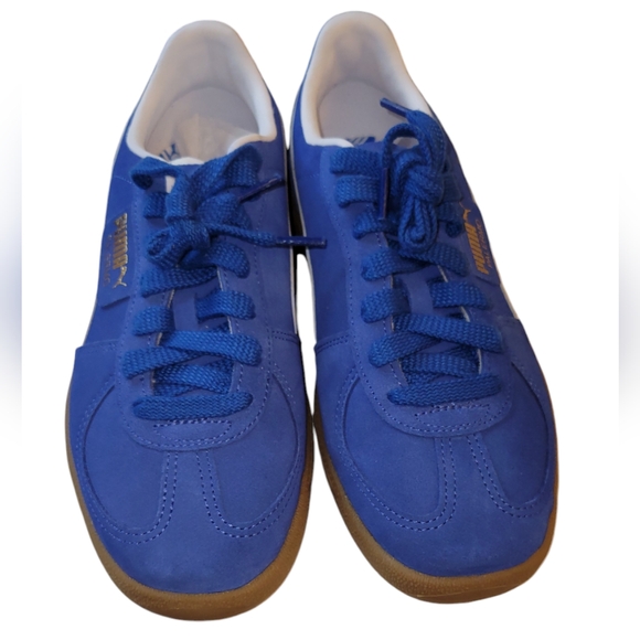 NEW Puma Palermo Lace Up Men's Blue Casual Sneakers Size 10.5 - Picture 3 of 12